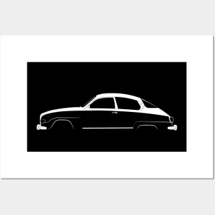 Saab 96 V4 Silhouette Posters and Art